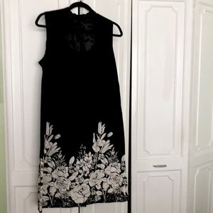 Black halter dress.